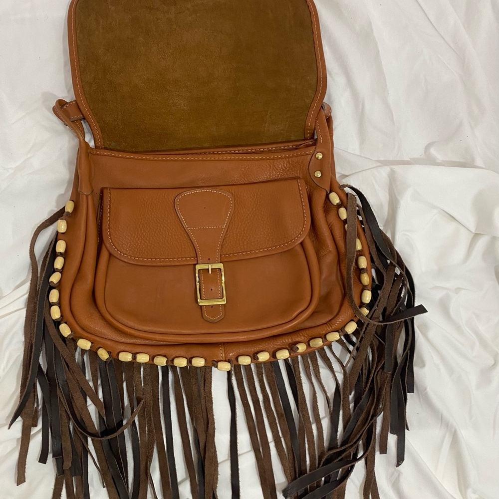 Handmade Leather and suede purse